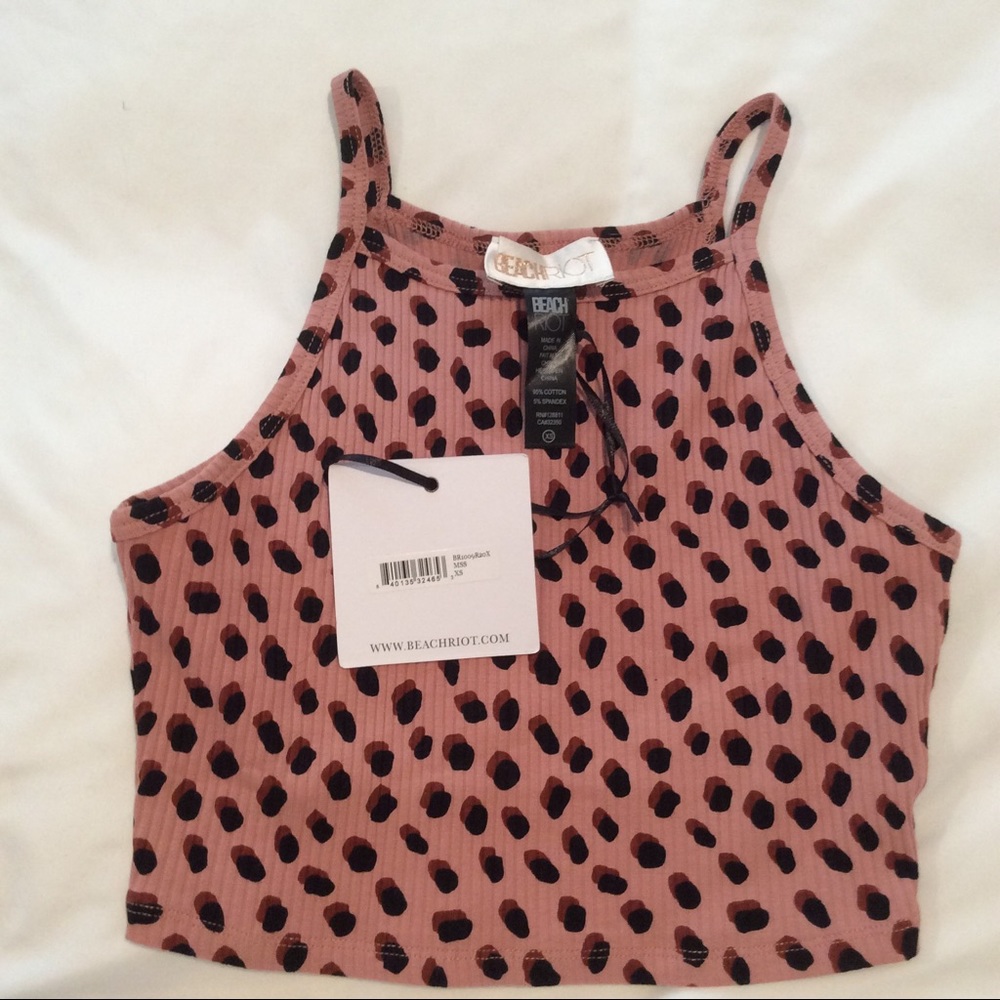 Beach Riot Ribbed Crop Top NWT